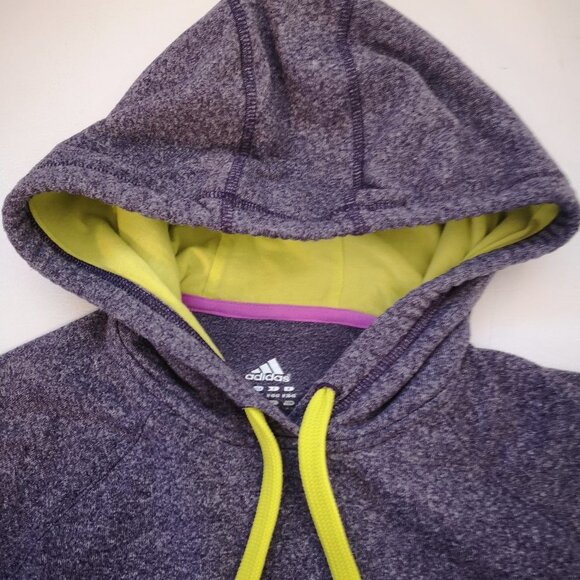 Adidas Climawarm Ladies Fleece Lined Size Medium Purple Hoodie - Picture 4 of 14